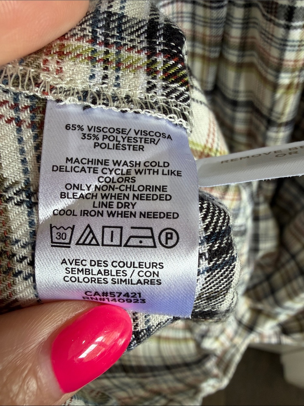 NWT LOFT Plaid Button-Front Midi Dress in Cream, Brown, Olive - Picture 3 of 11